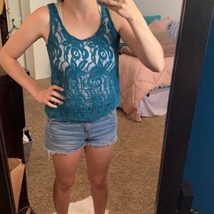 Small Xhilaration Lace Crop Top